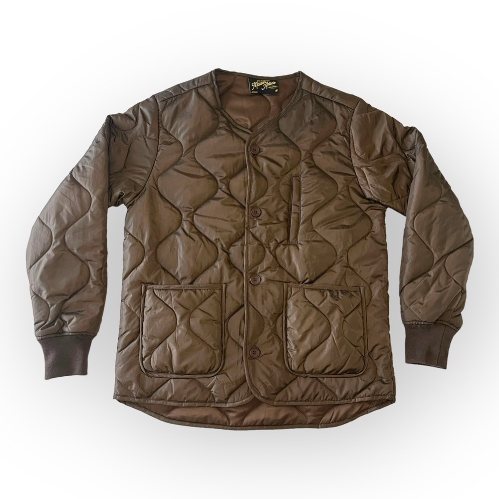 Maison Article brown quilted jacket